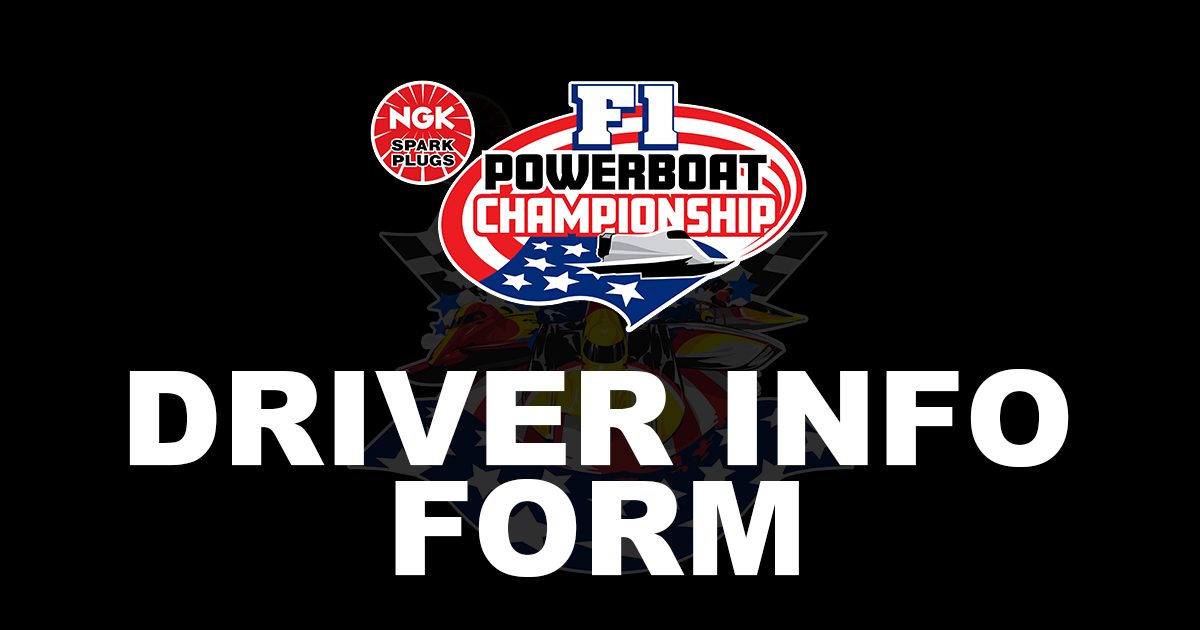 NGK-F1-Powerboat-Championship-Drivers-Info-Form