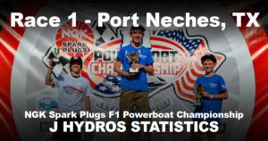 2019 J-Hydro Race Statistics - NGK F1 Powerboat Championship