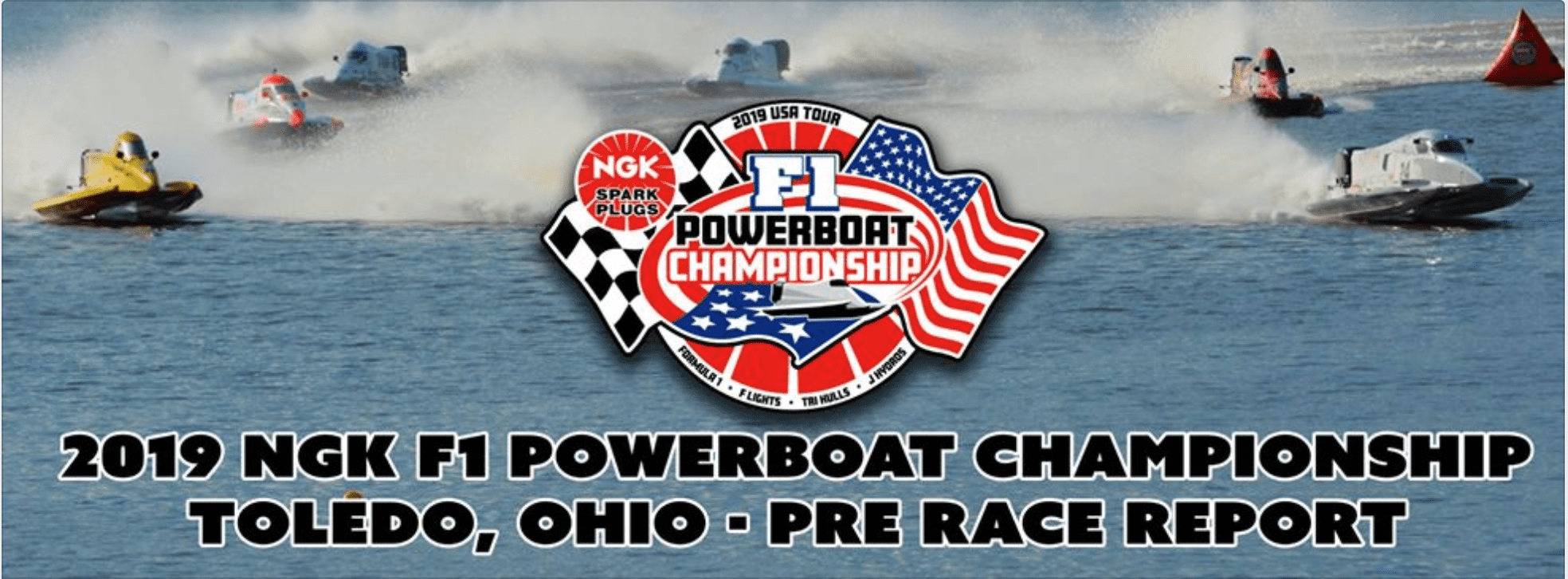 NGK Formula One Powerboat Championship Toledo 2019 Banner
