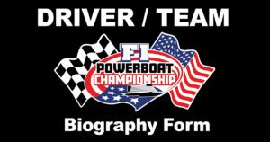 F1 Powerboat Championship - Driver-Form-Share-Banner