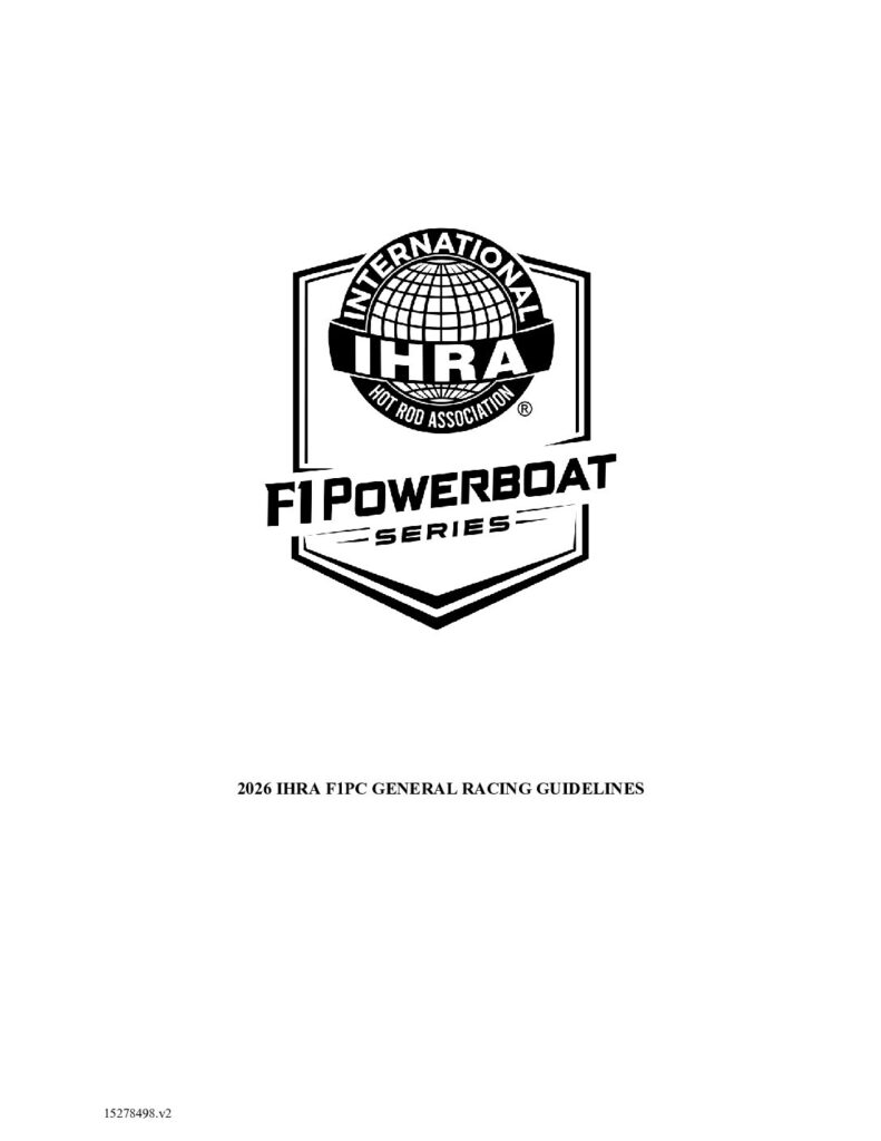 IHRA F1 POWERBOAT SERIES